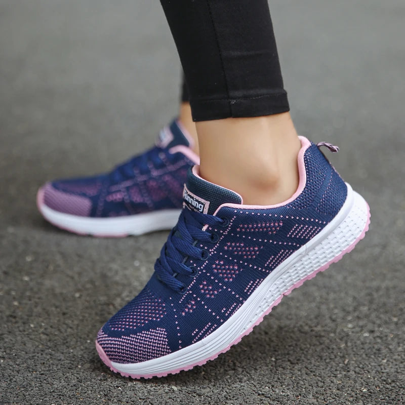 Baskets souples en maille pour femmes