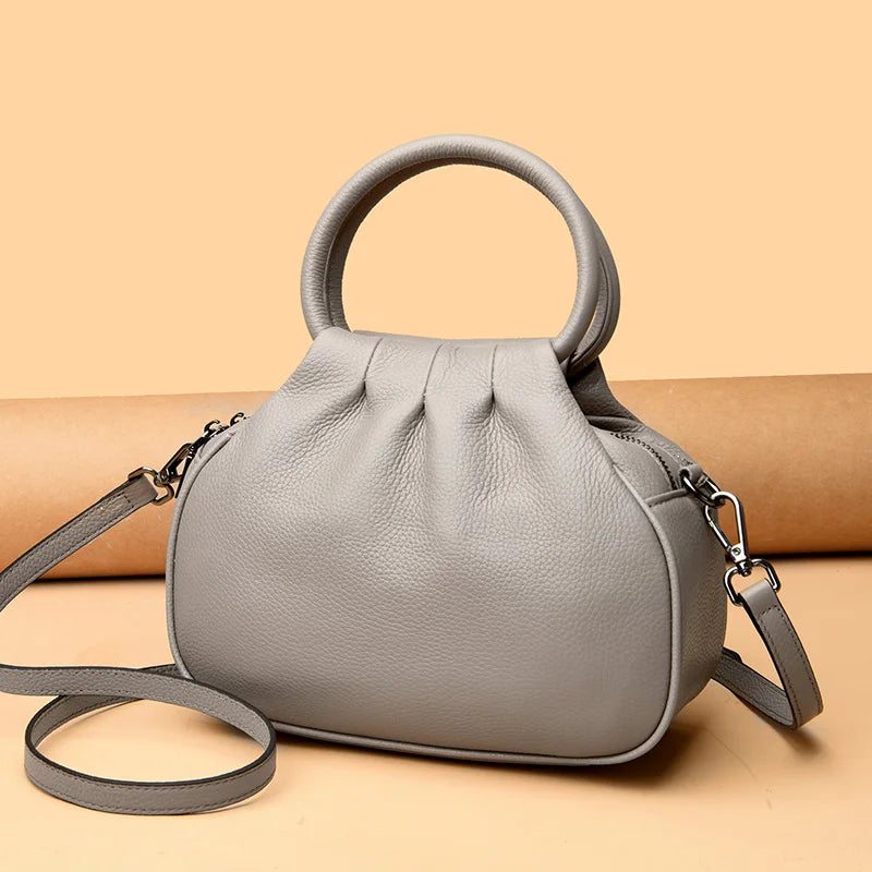 Sac à main en cuir véritable pour femmes
