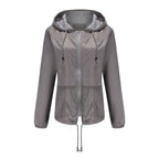 Veste à capuche bleue pour femmes
