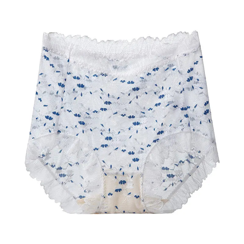Culottes imprimé taille haute transparent pour femmes