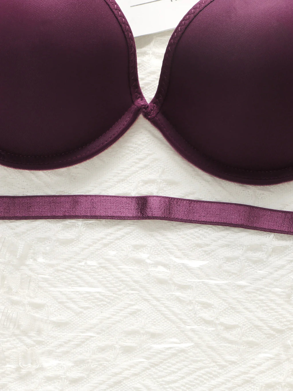 Soutien-gorge avec jantes en acier, push up froncé pour femmes