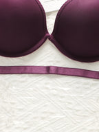 Soutien-gorge avec jantes en acier, push up froncé pour femmes