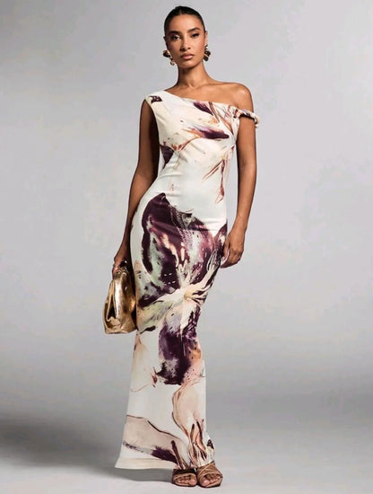 Robe Longue Fleurie Femme – Sans Manches et Décontractée