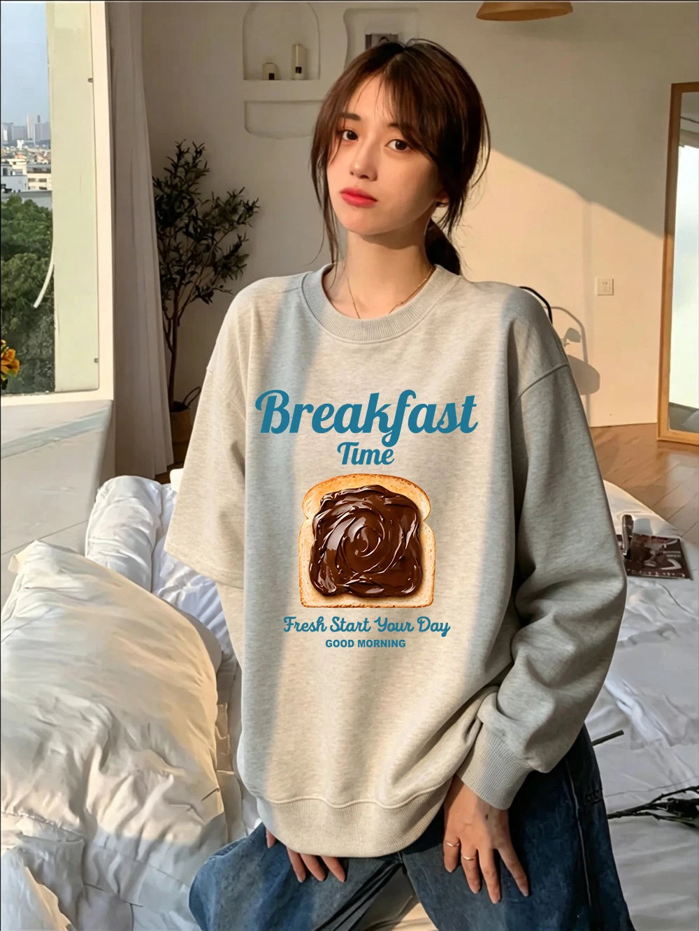 Sweat-shirt à capuche décontracté pour femmes
