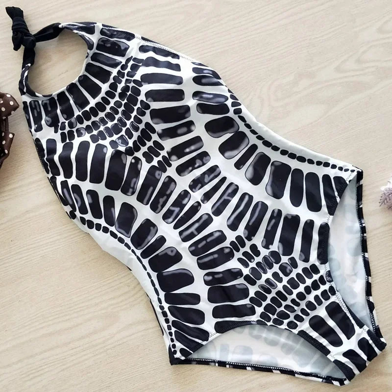 Maillot de bain une pièce imprimé pour femmes