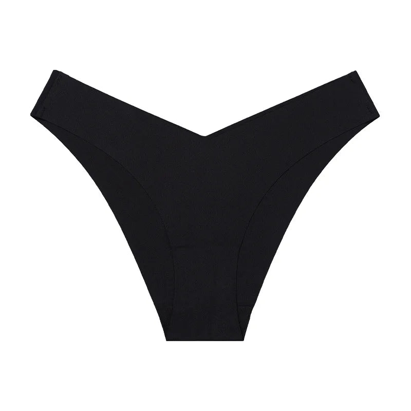 String en soie taille basse sans trace pour femmes