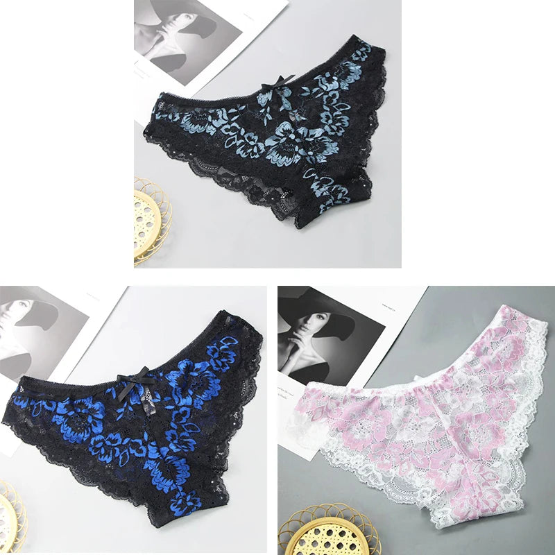Lot de 3 culottes sexy pour femmes