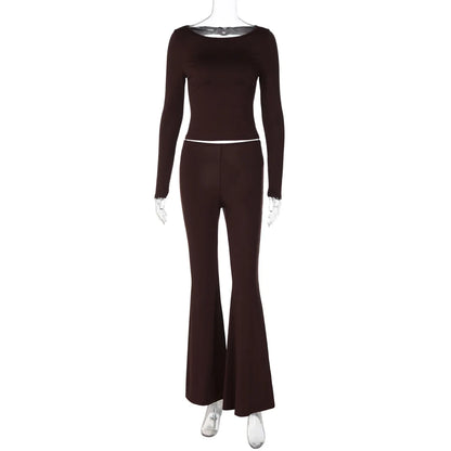 Ensemble Femme 2 Pièces Dos Nu avec Découpes