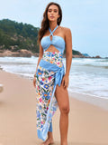Maillot de bain une pièce à imprimé floral pour femmes