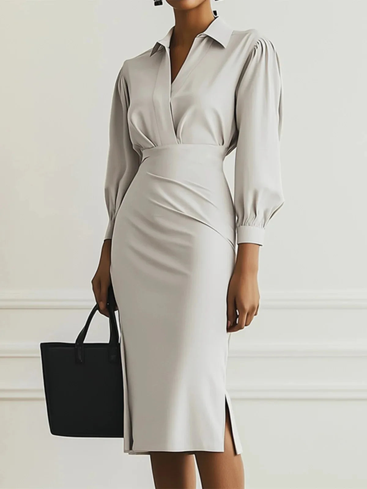 Robes taille cintrée, longueur genou pour femmes