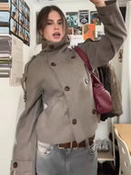 Veste ample à manches longues pour femmes