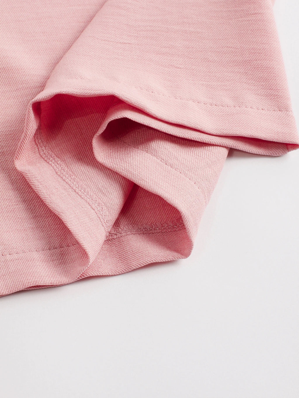 Ensemble deux pièces chemise boutonnée unie et pantalon large à nouer sur le devant pour femmes