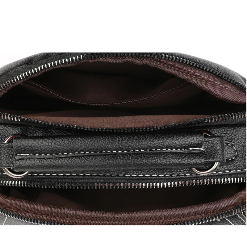 Sac à bandoulière rétro en cuir PU pour femmes