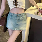 Mini-jupe en jean tendance pour femmes