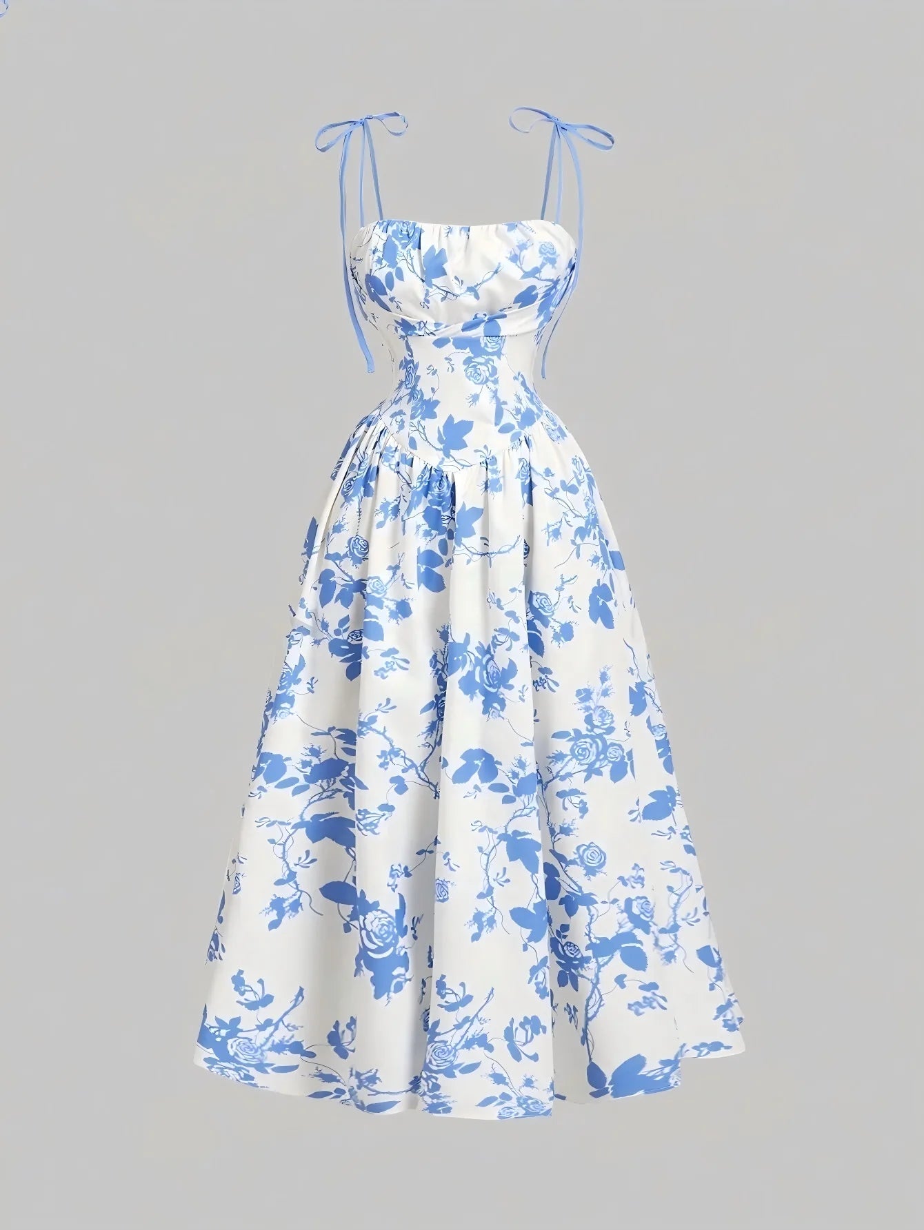 Robe élégante et intellectuelle à imprimé floral pour femmes