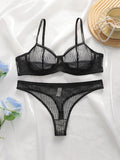 Ensemble de lingerie sexy transparente pour femmes