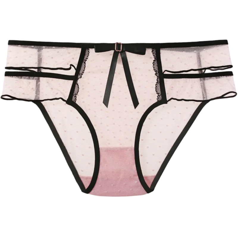 Culotte transparente à taille basse pour femmes