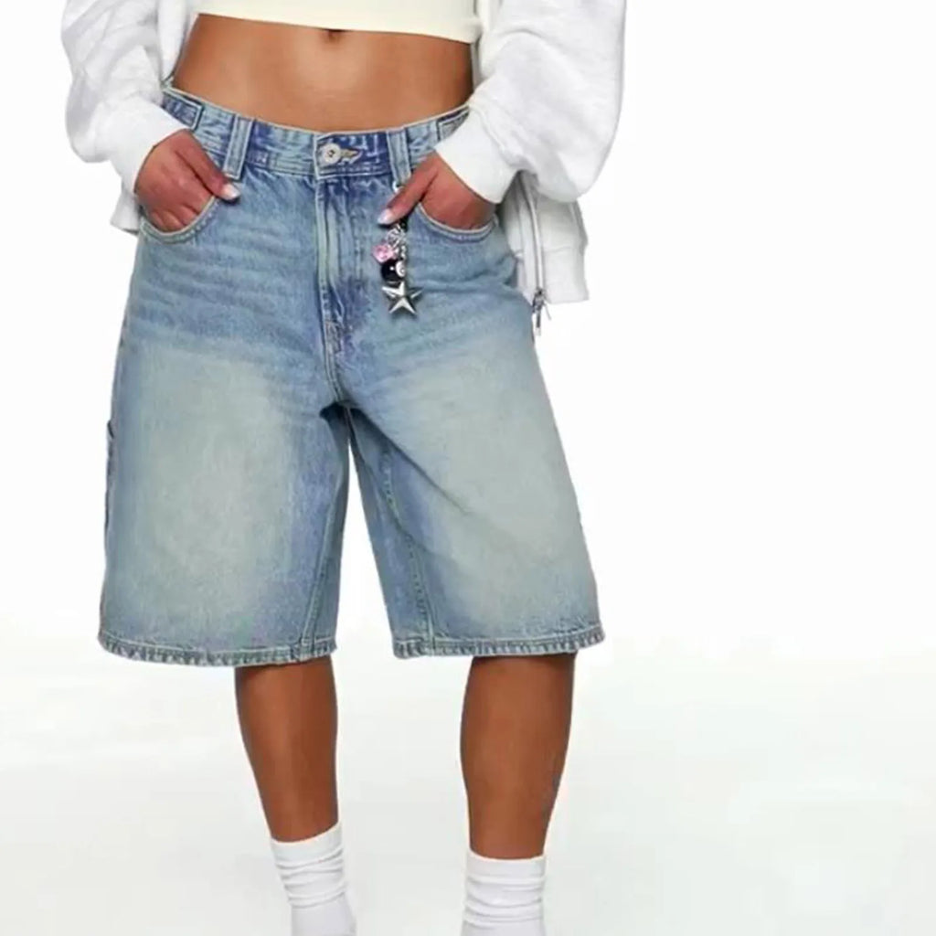 Jean ample taille moyenne pour femmes