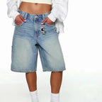 Jean ample taille moyenne pour femmes