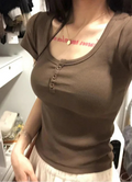 T-shirt vintage slim pour femmes