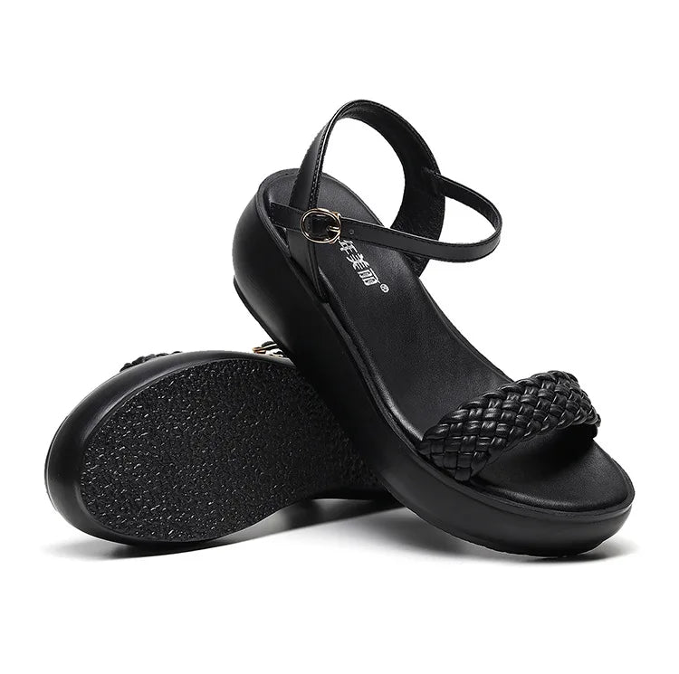 Sandales à talons compensés pour femmes