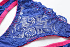 Ensemble brassière Push Up en dentelle et string pour femmes