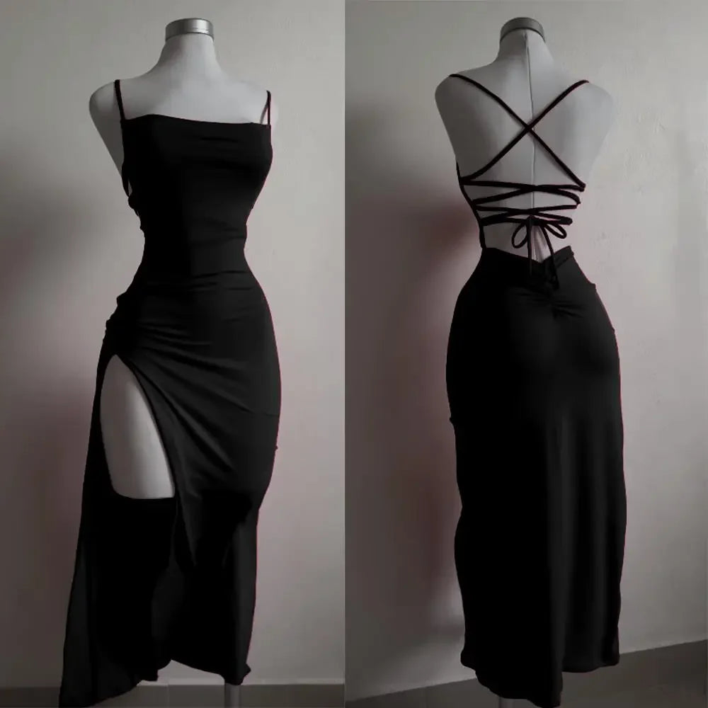 Robe longue rouge élégante pour femmes