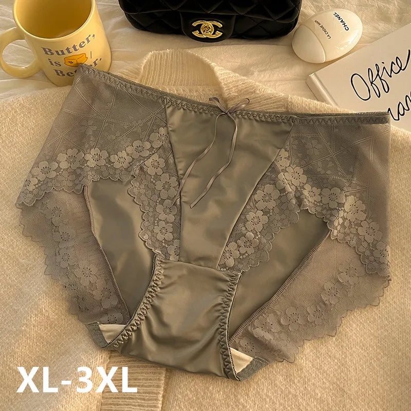 Culotte en dentelle taille haute pour femmes