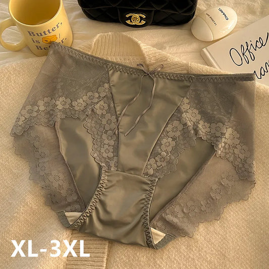 Culotte en Dentelle Taille Haute Femme