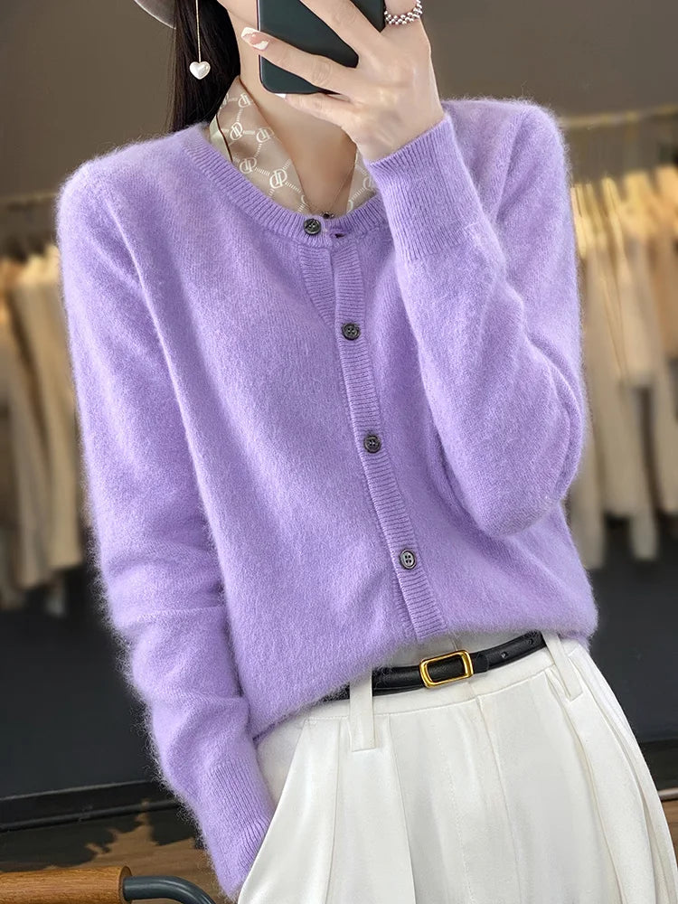 Cardigan Classique Femme – Cachemire de Vison