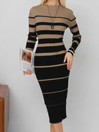 Robe à manches longues tricot pour femmes
