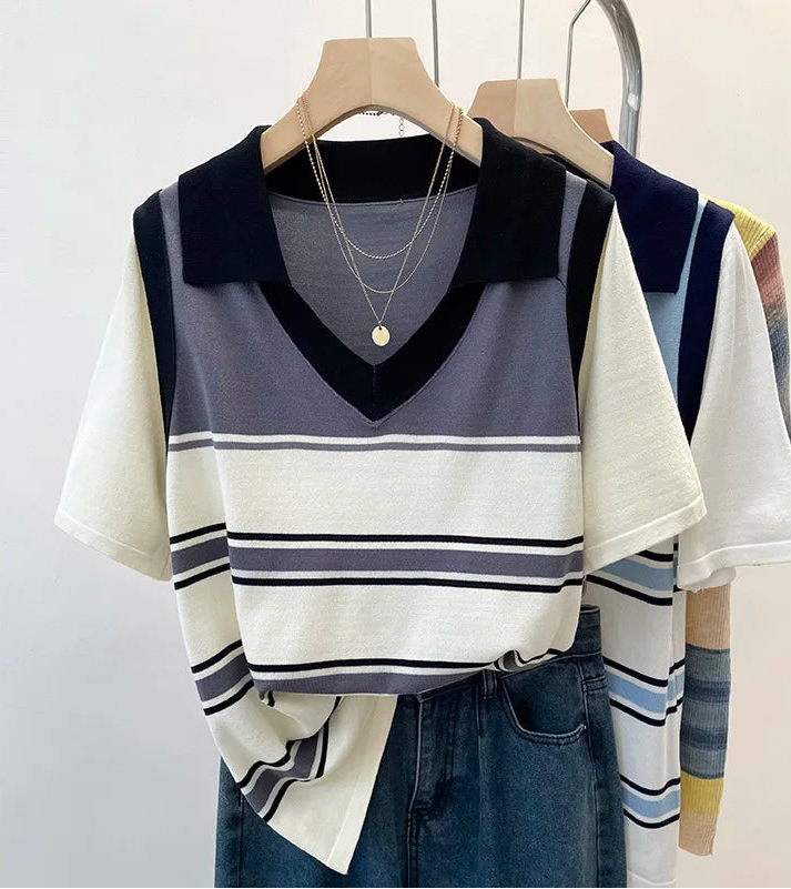 Pull Léger Femme – Manches Courtes