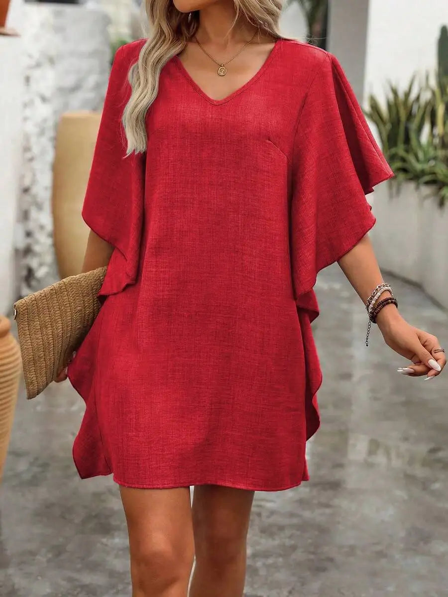 Robe courte ample et décontractée pour femmes