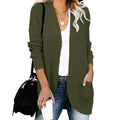 Cardigan long côtelé pour femmes