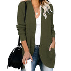 Cardigan long côtelé pour femmes