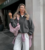 Sweat-shirt à capuche en molleton pour femmes