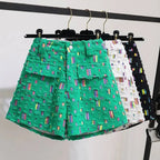 Short d'été tendance taille haute pour femmes