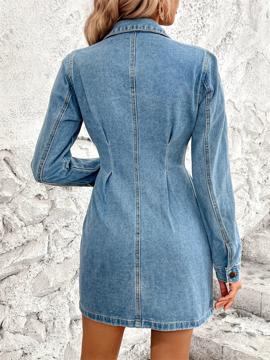 Robe en jean vintage style streetwear pour femmes