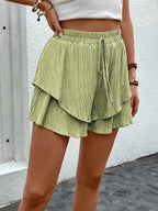 Short Buggy décontracté de couleur unie pour femmes
