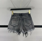 Shorts en jean taille haute pour femmes