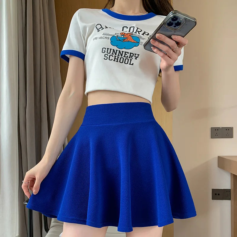 Jupes short plissées pour femmes