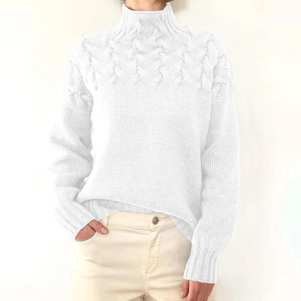 Pull en maille à manches longues pour femmes