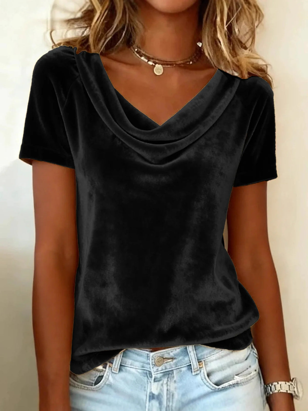 T-Shirt Uni Femme – Coupe Ample