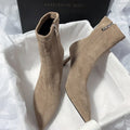 Bottines courtes à bout pointu pour femmes