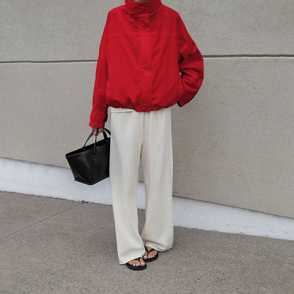 Veste femme urbaine à col montant