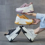 Baskets respirante confortable en cuir véritable pour femmes