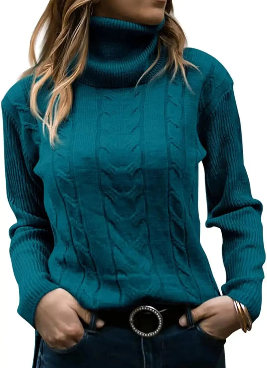 Pull tricoté vintage pour femmes