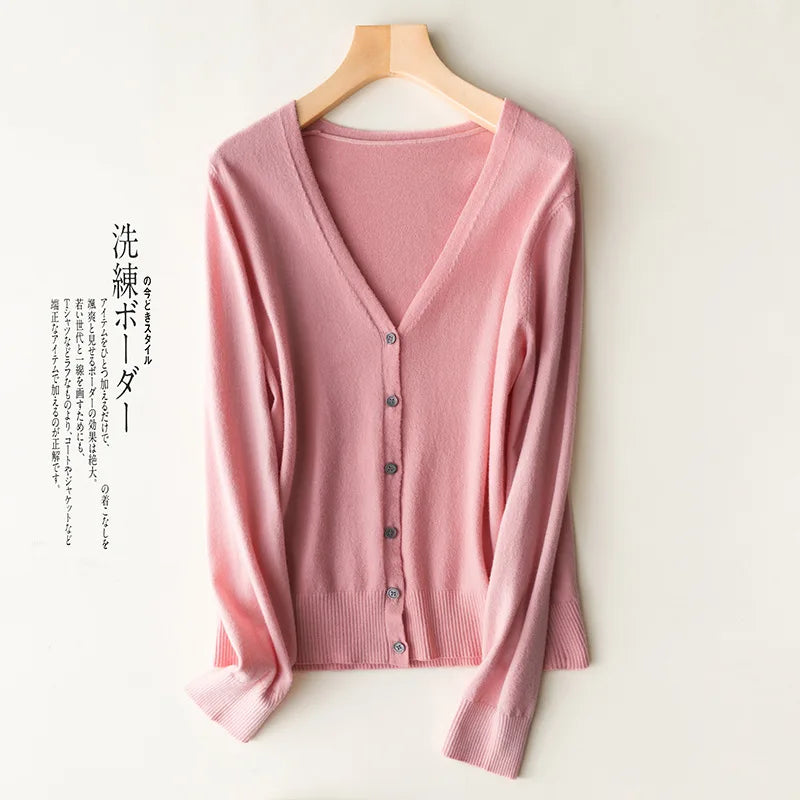 Cardigans à simple boutonnage pour femmes