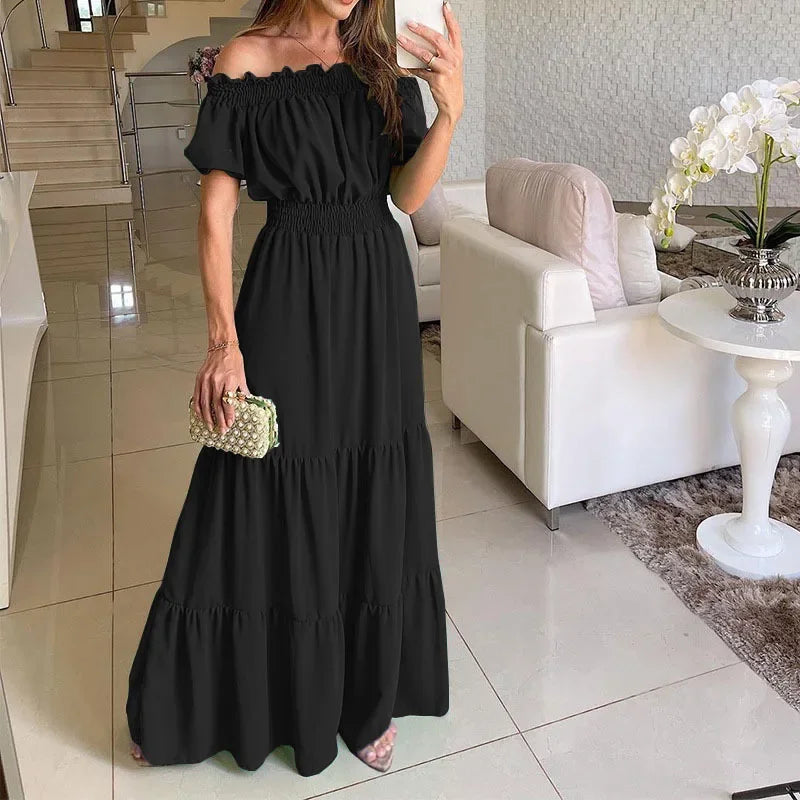 Robe d'été à manches courtes pour femmes