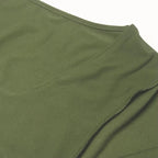 T-shirt à col carré mince et manches longues pour femmes